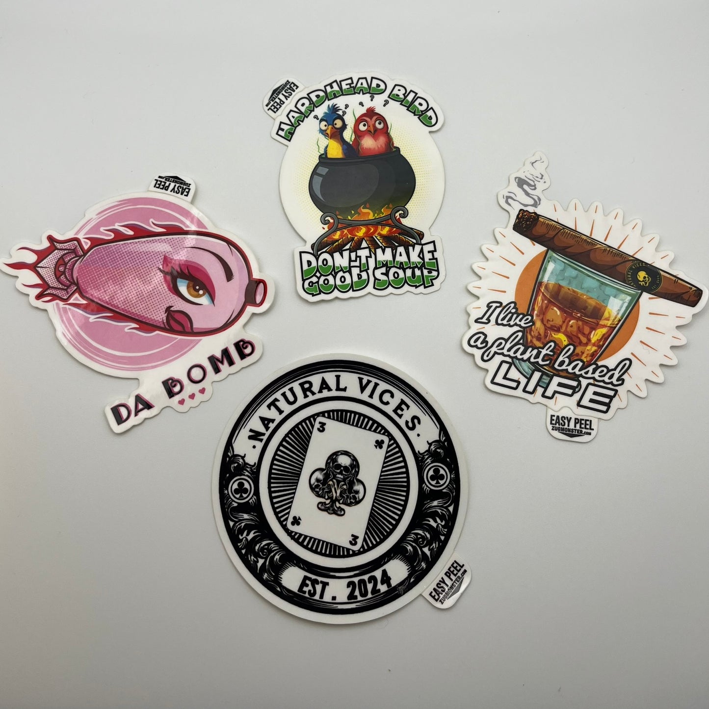 Natural Vices Stickers
