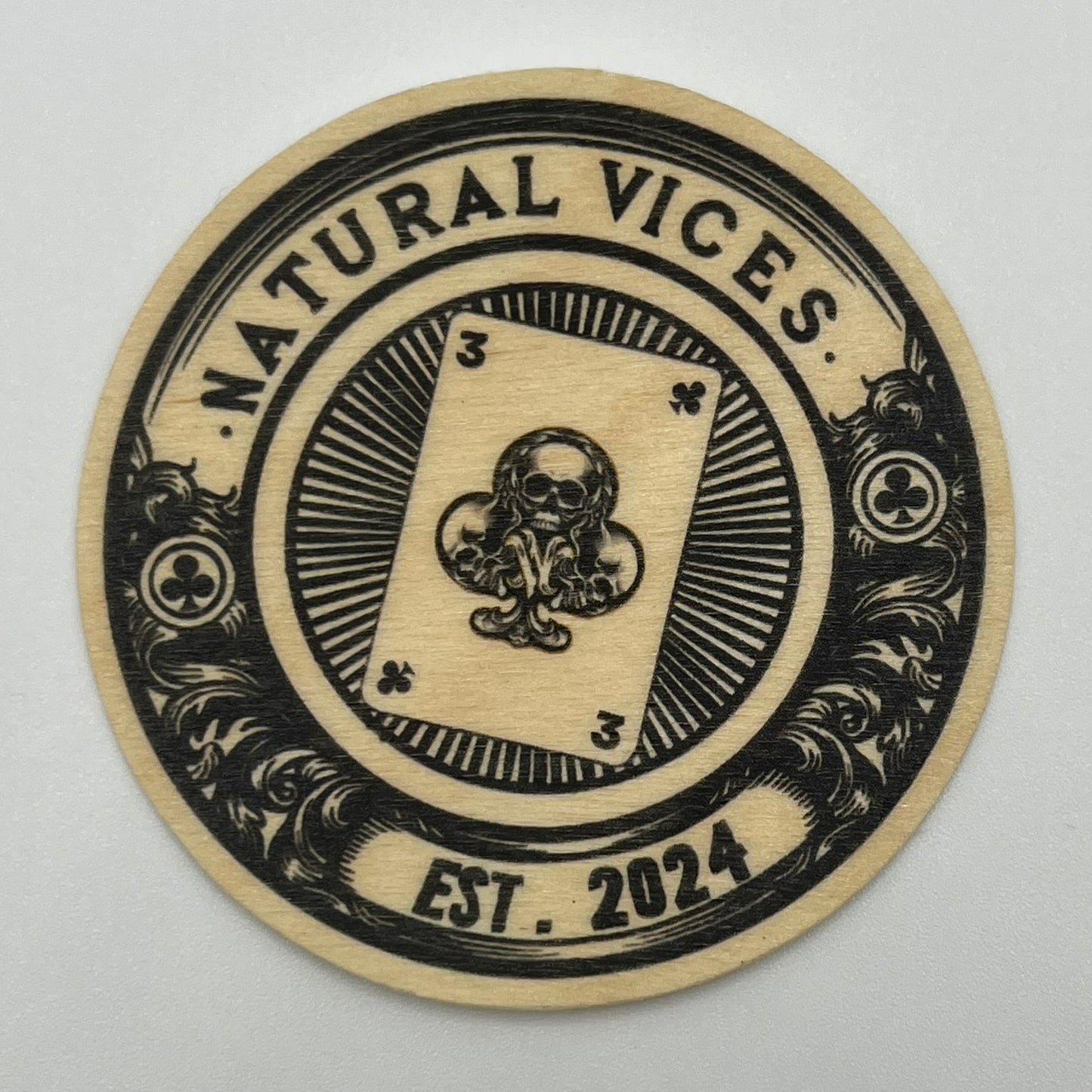 Natural Vices Wood Stickers
